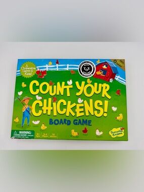 Count Your Chickens! Kids Cooperative Board Game - Ages 3+